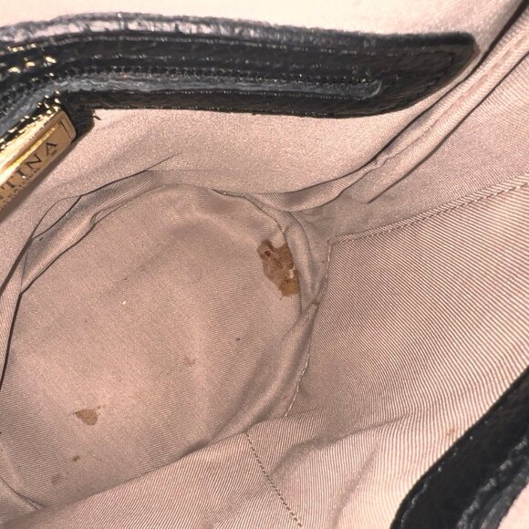 VALENTINA Italia Handbag Crossbody Pebbled Brown Leather Made in Italy, - Picture 7 of 8